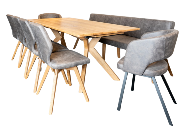 Schösswender Essgruppe LIVING 600/200 risseiche 76692 1