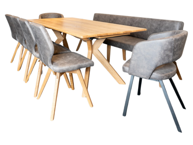 Schösswender Essgruppe LIVING 600/200 risseiche 76692 1