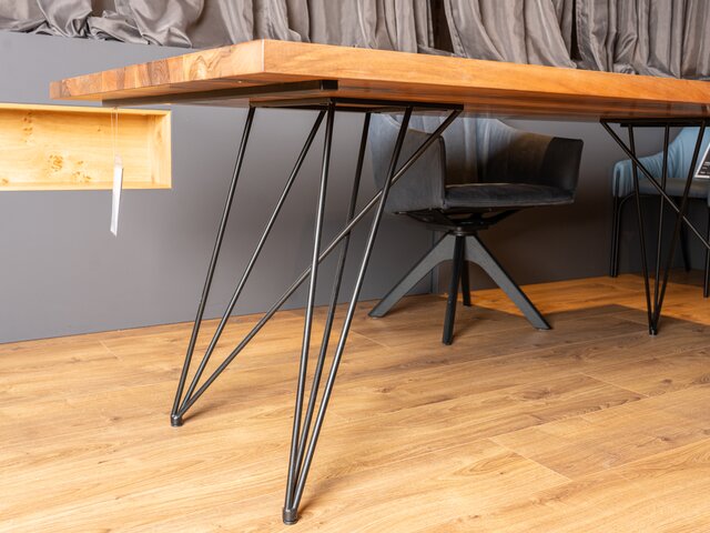 Janua/Freifrau Essgruppe STILT / RUBIE nussholz / muscat Blues 72103 5