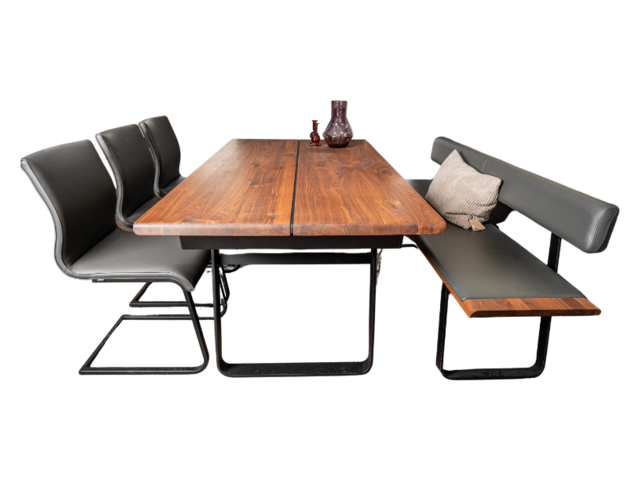 Team 7 Tischguppe NOX/MAGNUM Nuss 97526 1