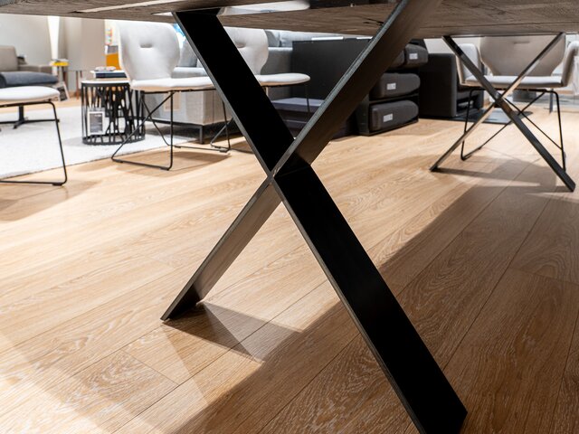 Forcher Esstisch X Eiche gekohlt 73318 5 Forcher Esstisch X Eiche gekohlt 73318 5