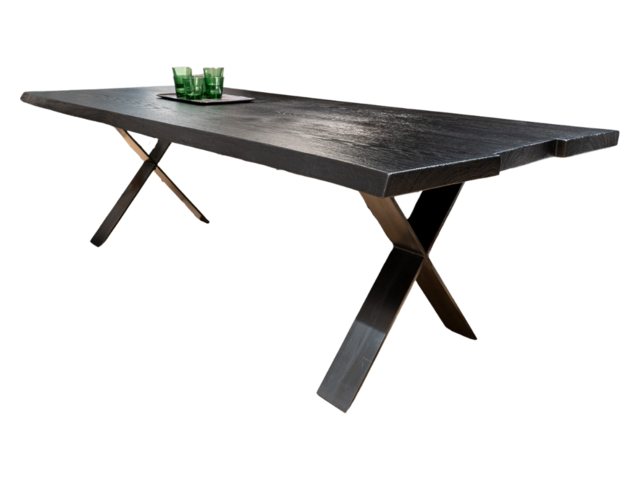 Forcher Esstisch X Eiche gekohlt 73318 1 Forcher Esstisch X Eiche gekohlt 73318 1