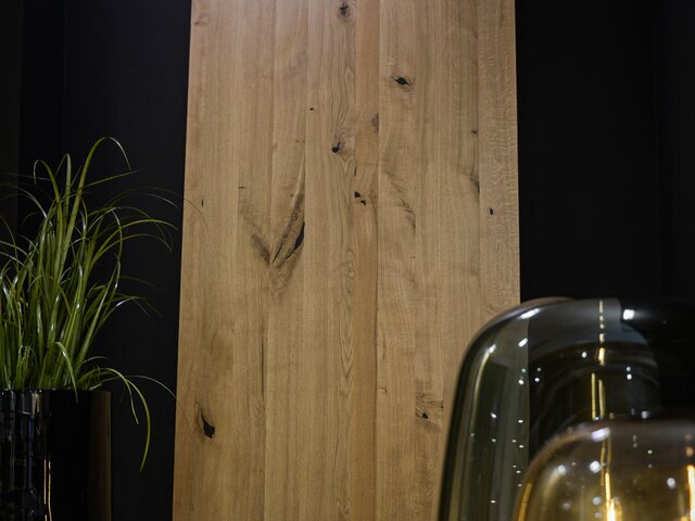 Dreikant Tischplatte Asteiche Epoxidharz schwarz 71463 2