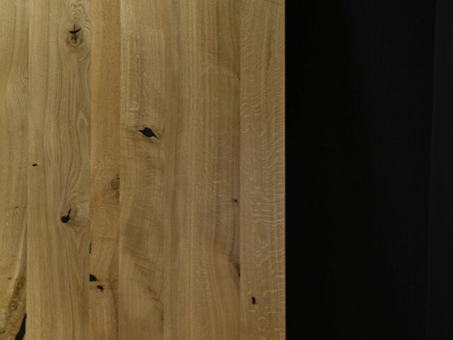 Dreikant Tischplatte Asteiche Epoxidharz schwarz 71463 3