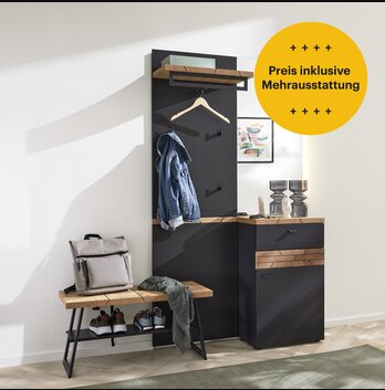 Interliving Garderobe IL 6011 schwarz 68195 Interliving Garderobe IL 6011 schwarz 68195