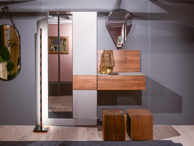 Team 7 Garderobenkombi Cubus Pure taupe 62734