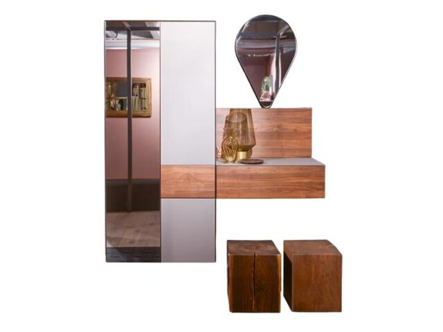 Team 7 Garderobenkombi Cubus Pure taupe 62734