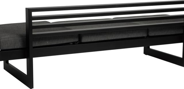 Stern Outdoorliege New Holly schwarz matt/Leinen grau 62382 3