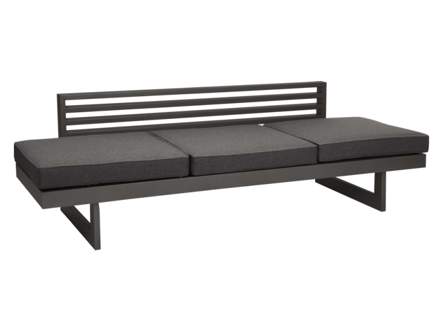 Stern Outdoorliege New Holly schwarz matt/Leinen grau 62382 1