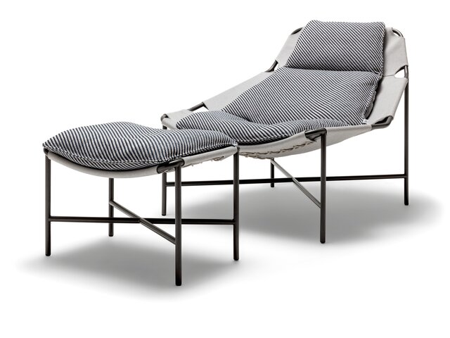 Rolf Benz Outdoor-Liegesessel JACKOUT 228 graublau 69684 1