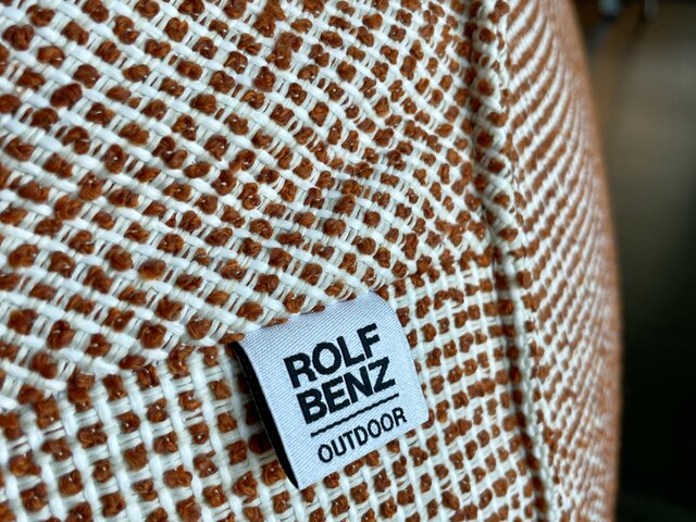 Rolf Benz Outdoor-Hocker POUF 240  rotorange 69730 3