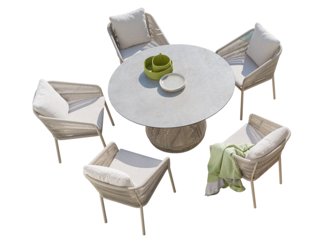 Stern Tischgruppe RHODA/JELLA greige 97977 1