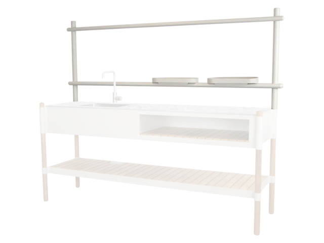 Cane-line Wandregalsystem STICKS sand 71015 1