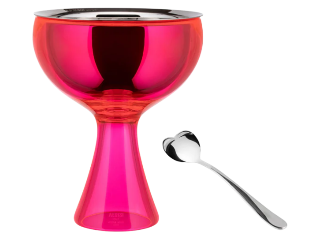 Alessi Eisbecher AMMI01S Edelstahlt pink 98284 1