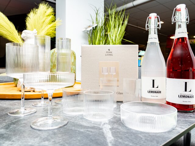 Ferm Living Gläser RIPPLE VERRINES clear 99016 2