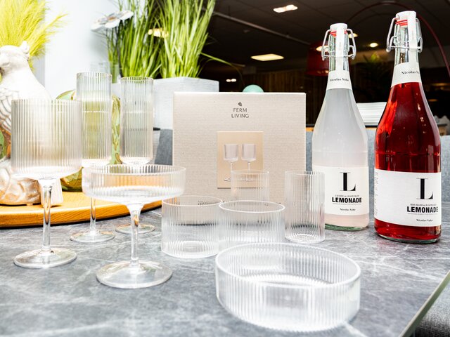 Ferm Living Gläser RIPPLE CHAMPAGNE FLUTES clear 99026 2
