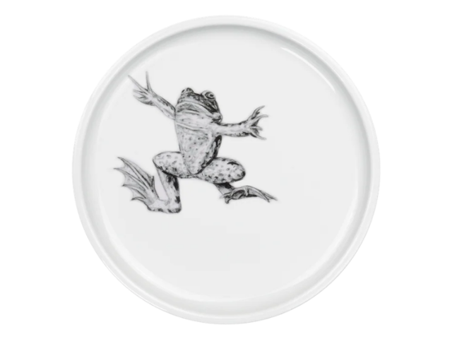 mittelpunkt. Teller FROSCH SCHWIMMT weiß 99482 1