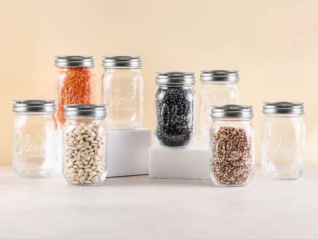 Lieblingsglas Glas OLENI MASON JAR WIDE transparent 99724 3