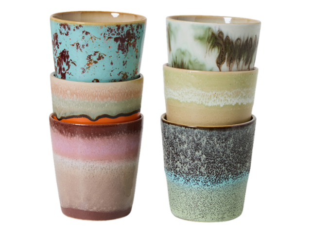 HK Living 702 Ceramic KAFFEETASSE SURREAL mehrfarbig 95357 2