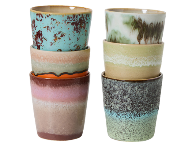 HK Living 702 Ceramic KAFFEETASSE SURREAL mehrfarbig 95357 2