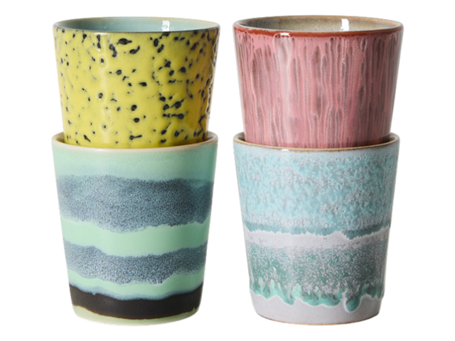 HK Living 702 Ceramic KAFFEETASSE ARTISTIC mehrfarbig 99743 2