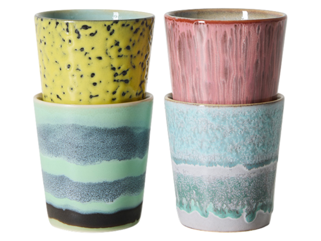 HK Living 702 Ceramic KAFFEETASSE ARTISTIC mehrfarbig 99743 2