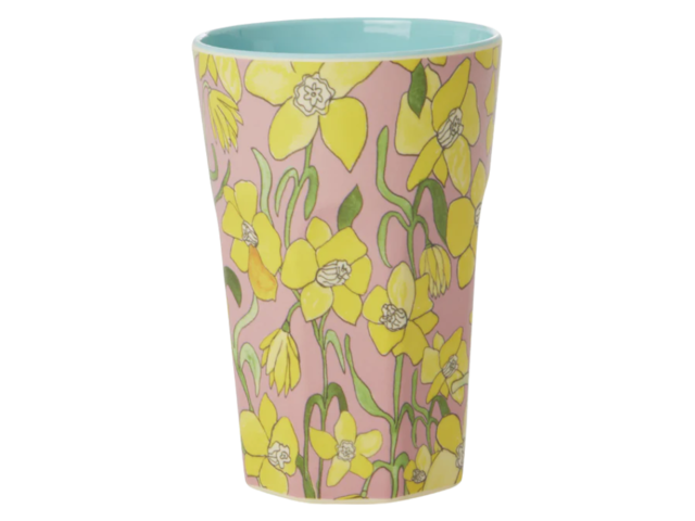 Rice Becher DAFFODILS PRINT GROß hellrosa 72786 Rice Becher DAFFODILS PRINT GROß hellrosa 72786