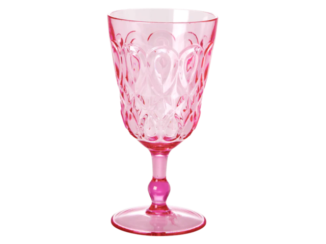 Rice Glas ACRYLIC WINE GLASS pink 72841 Rice Glas ACRYLIC WINE GLASS pink 72841