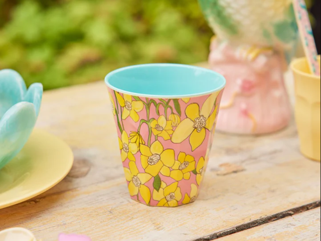 Rice Becher DAFFODILS PRINT MEDIUM hellrosa 72784 2