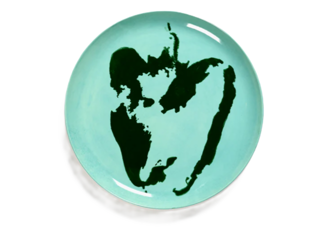 Serax Speiseteller Feast azurblau/schwarz 65282 1