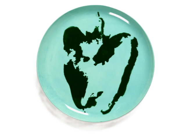 Serax Speiseteller Feast azurblau/schwarz 65282 1