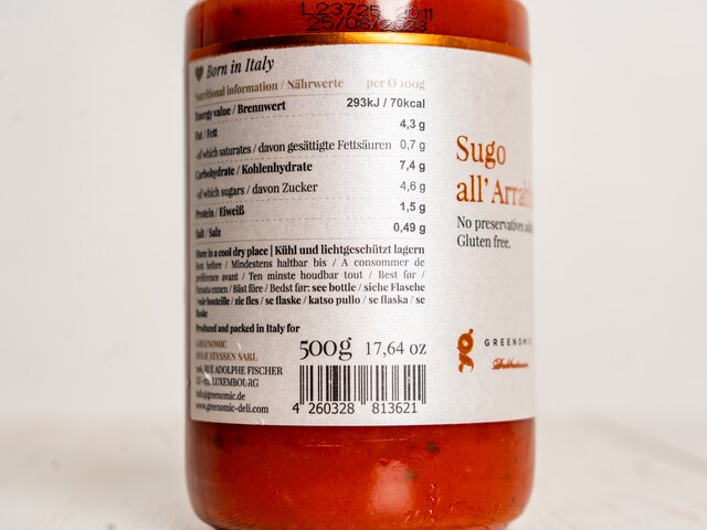 Greennomic Sugo ALL' ARRABBIATA 95878 4