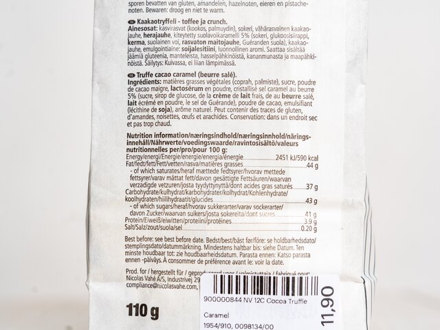 Nicolas Vahé Snack COCOA TRUFFLE CARAMEL 98134 4