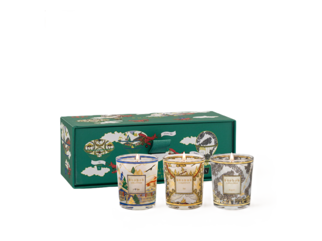 Baobab Duftkerzen 3er-Set I LOVE SKI - ASPEN 100135 1