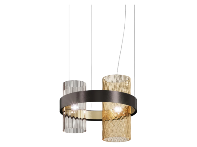 Vistosi Hängeleuchte ARMONIA SP50 schwarz/ gold 68177 Vistosi Hängeleuchte ARMONIA SP50 schwarz/ gold 68177