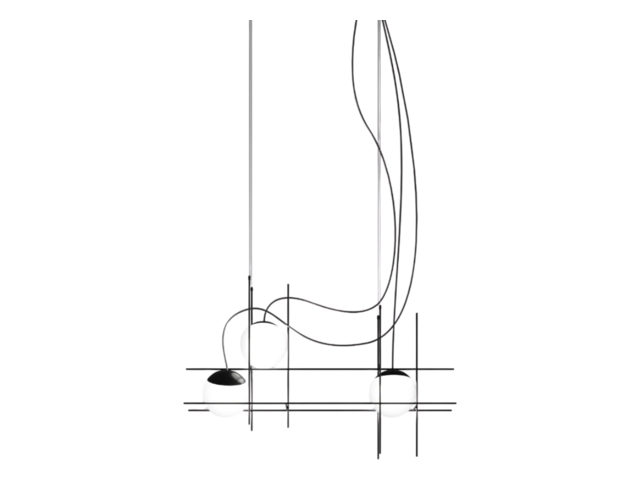 Vistosi Hängeleuchte PLOT FRAME weiß 64958 1