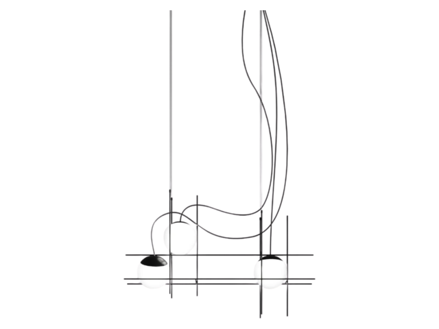 Vistosi Hängeleuchte PLOT FRAME weiß 64958 1