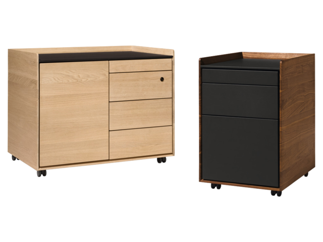 Team 7 Schreibtisch-Container PISA Nuss 62860 1