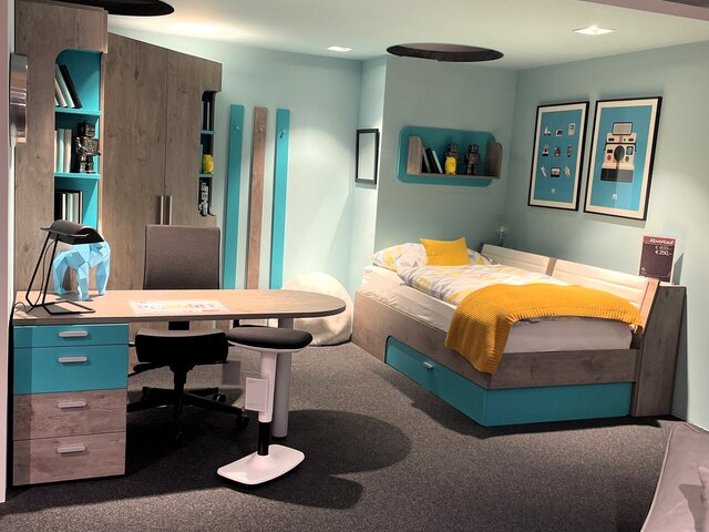 Rudolf Möbel Schreibtisch-Kombi Max-i meergrün 63253 3 Rudolf Möbel Schreibtisch-Kombi Max-i meergrün 63253 3