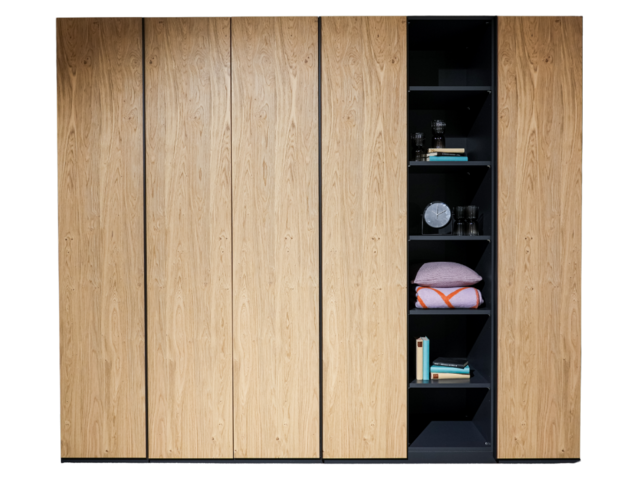 Interliving Drehtürenschrank IL1207 anthrazit 73112 1