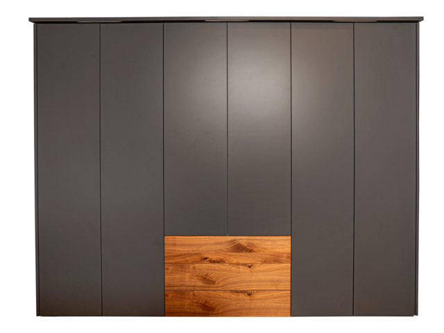 WK Wohnen Kleiderschrank WK107 LUNES schiefergrau 68061 2