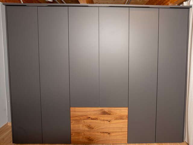 WK Wohnen Kleiderschrank WK107 LUNES schiefergrau 68061 2