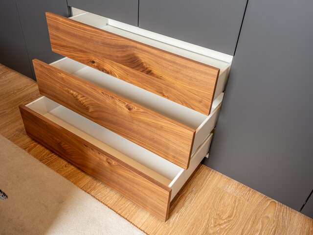 WK Wohnen Kleiderschrank WK107 LUNES schiefergrau 68061 6