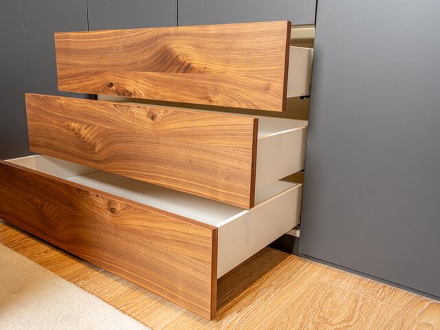 WK Wohnen Kleiderschrank WK107 LUNES schiefergrau 68061 7