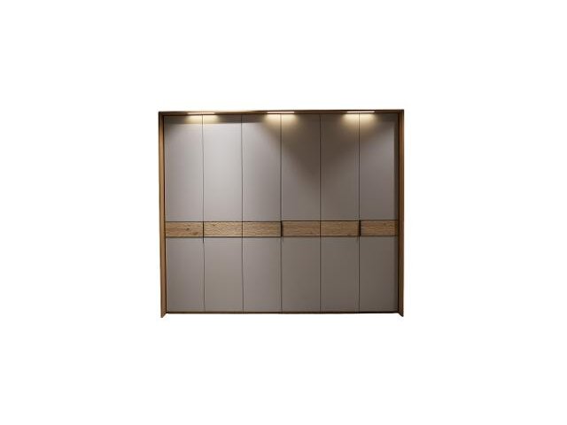 Interliving Drehtürenschrank IL1207 satingrau Balkeneiche 67880