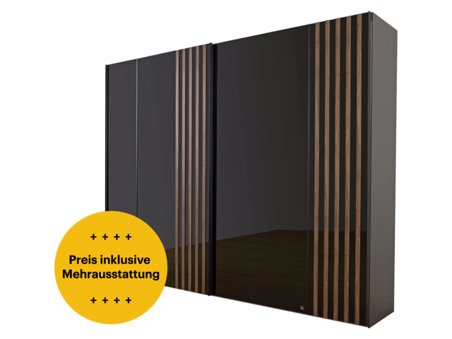 Interliving Schwebetürenschrank IL 1208 anthrazit 71094 1