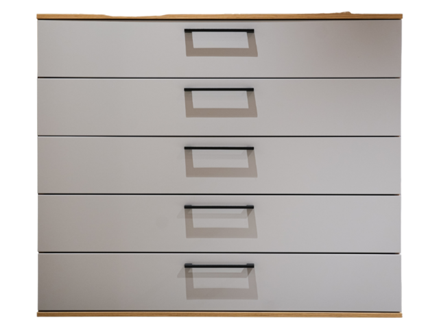 Interliving Kommode IL1207 satingrau 73114 1