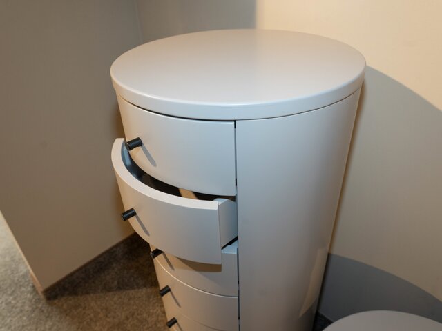 Delux Herrenkommode BARREL Polarkiefer grau 73754 3