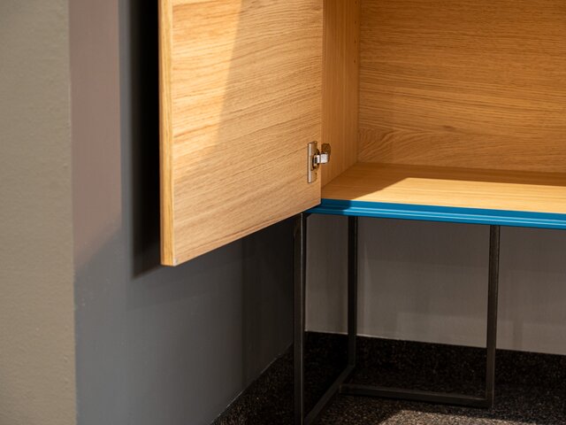 Forcher Anrichte SOPHIE Eiche azurblau 60172 5 Forcher Anrichte SOPHIE Eiche azurblau 60172 5