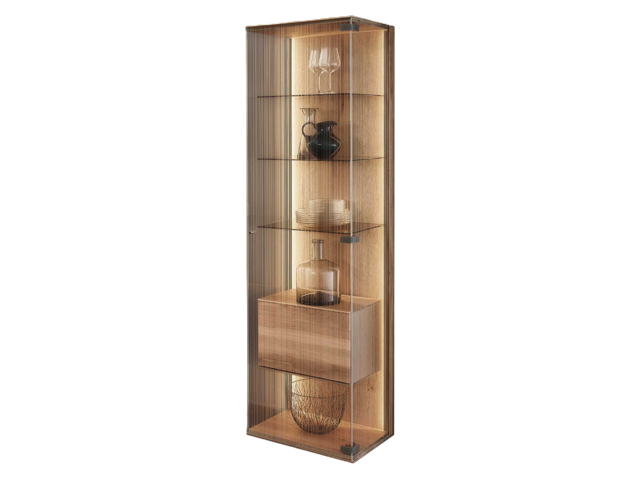Leonardo Standvitrine LINEA re. kerneiche 73384 3